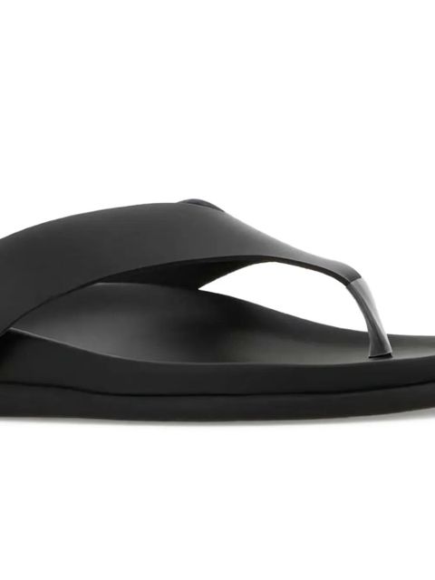 Ancient Greek Sandals Charys leather flat sandals - Black