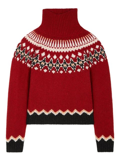 Alanui Sweet Winter turtleneck sweater - Red - zdjęcie produktu nr 1