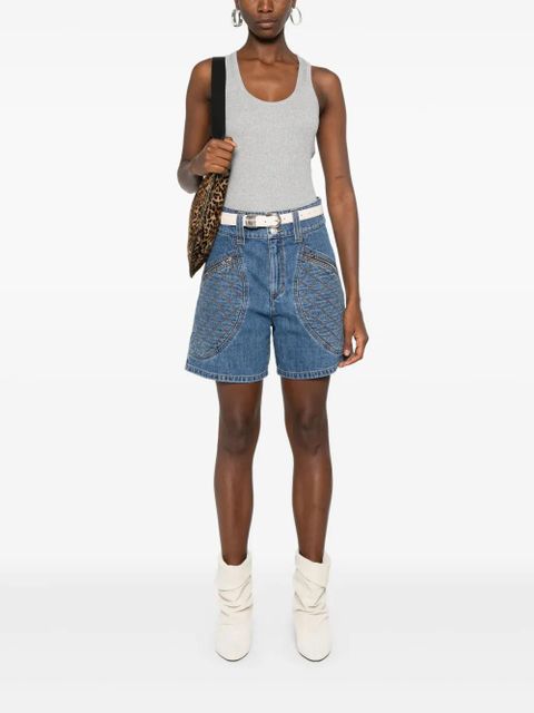 ISABEL MARANT Tysha ribbed tank top - White