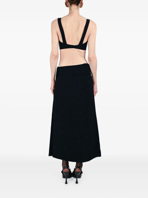 Rowen Rose gathered-cup bra - Black