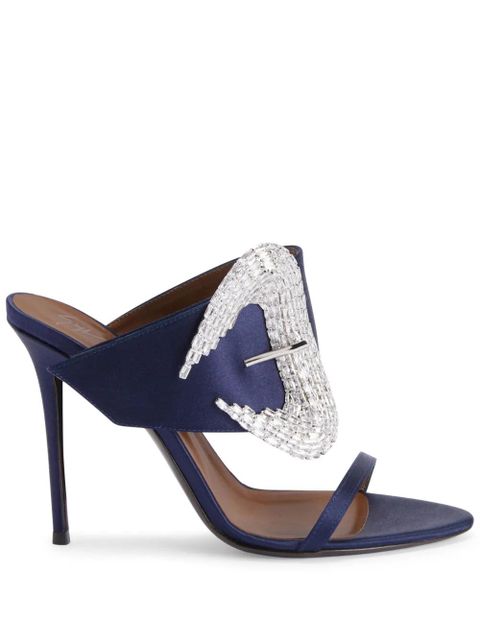 Giuseppe Zanotti 105mm Ludhovica mules - Blue - zdjęcie produktu nr 1