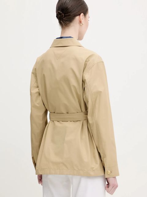 Tommy Hilfiger kurtka kolor zielony przejściowa WW0WW45620