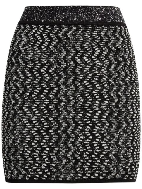 Missoni zigzag lamé mini skirt - Black