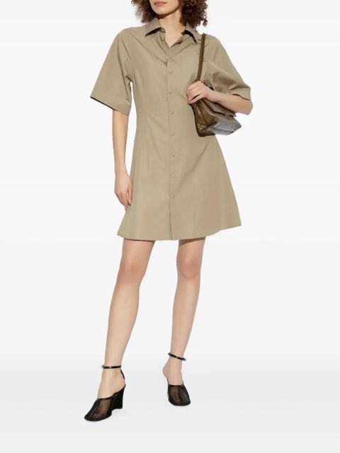 AMI Paris cotton shirt dress - Neutrals - zdjęcie produktu nr 2