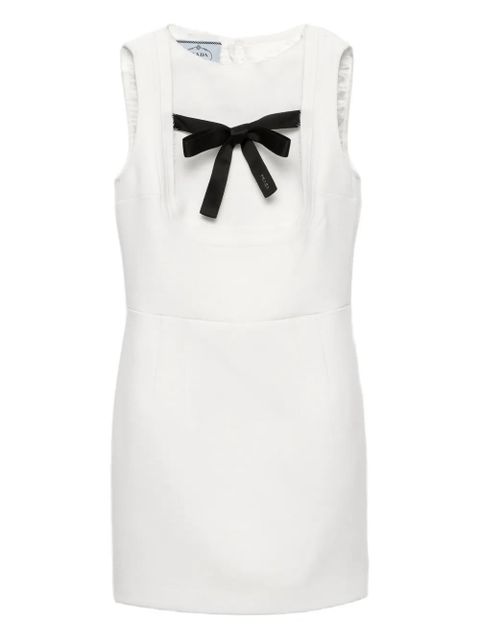Prada bow-detail sleeveless dress - White - zdjęcie produktu nr 1