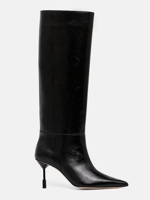 MSGM kozaki skórzane damskie kolor czarny na szpilce 3941MDS954 818 - zdjęcie produktu nr 2