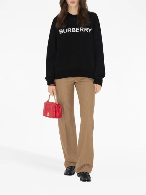 Burberry intarsia-knit logo jumper - Black - zdjęcie produktu nr 2