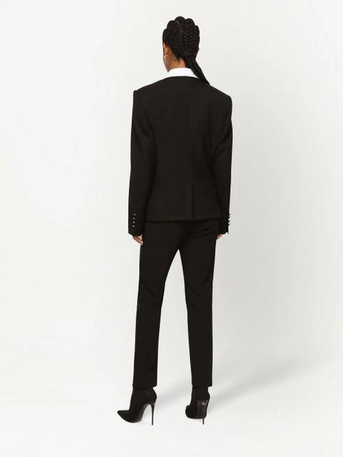 Dolce & Gabbana tuxedo-band tailored trousers - Black