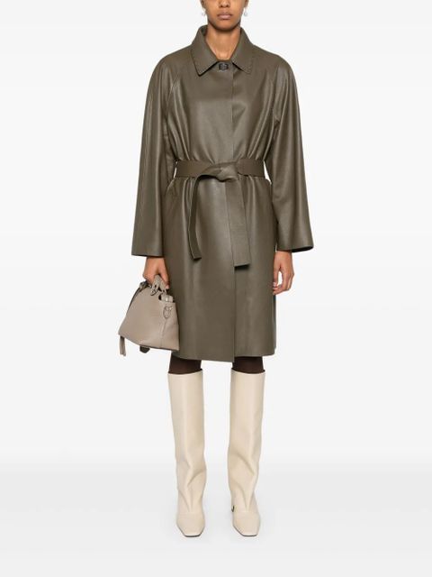 FENDI leather coat - Brown - zdjęcie produktu nr 2