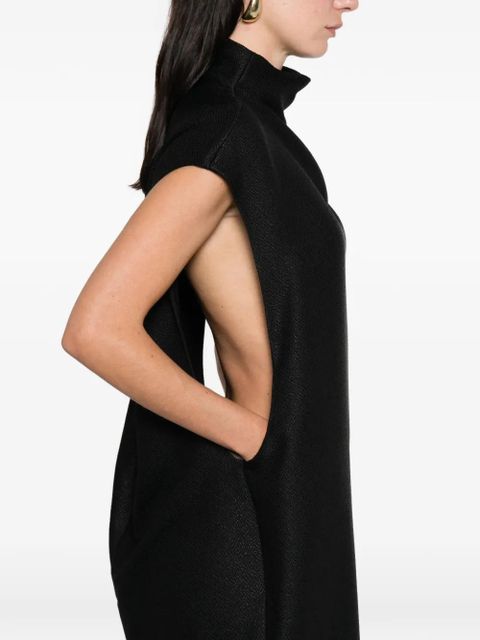 CALVIN KLEIN COLLECTION Thea mock-neck maxi dress - Black