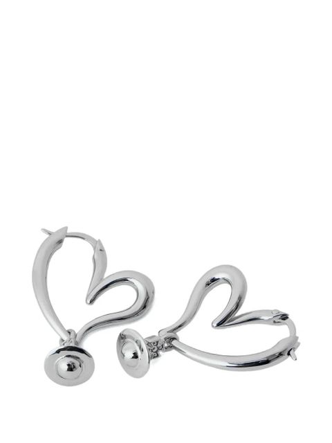 Vivienne Westwood Emily heart-shaped hoop earrings - Silver - zdjęcie produktu nr 2