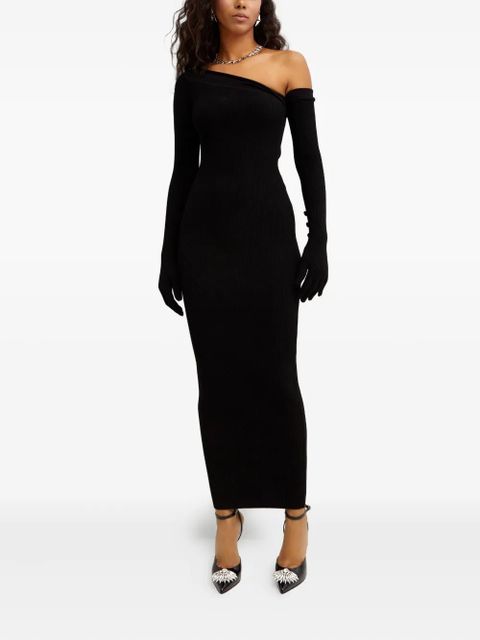 Jean Paul Gaultier ribbed-knit maxi dress - Black