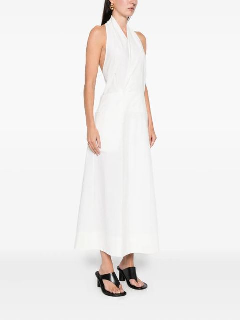 St. Agni halter midi dress - White