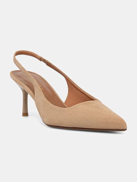 Jonak szpilki z odkrytą piętą zamszowe DIAMANTINE VELOURS - zdjęcie produktu nr 2