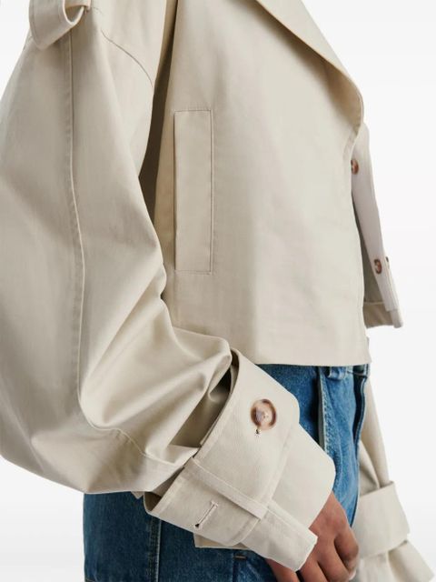 Axel Arigato Gaia cropped trench coat - Neutrals