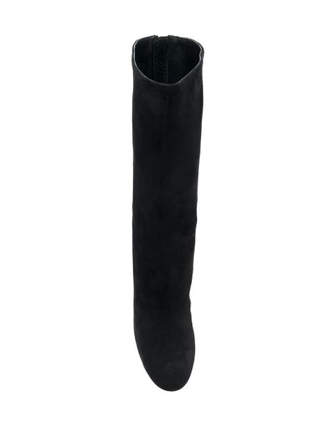 Alexander McQueen sculpted heel fitted boots - Black
