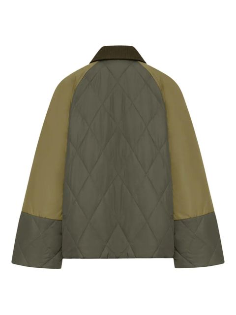 Barbour Milby quilted colour-block jacket - Green - zdjęcie produktu nr 2