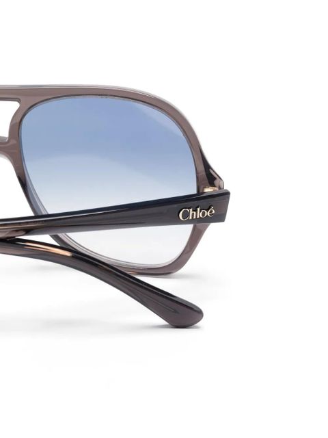 Chloé Eyewear pilot-frame sunglasses - Black