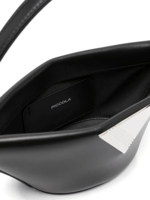 The Attico Piccola leather shoulder bag - Black