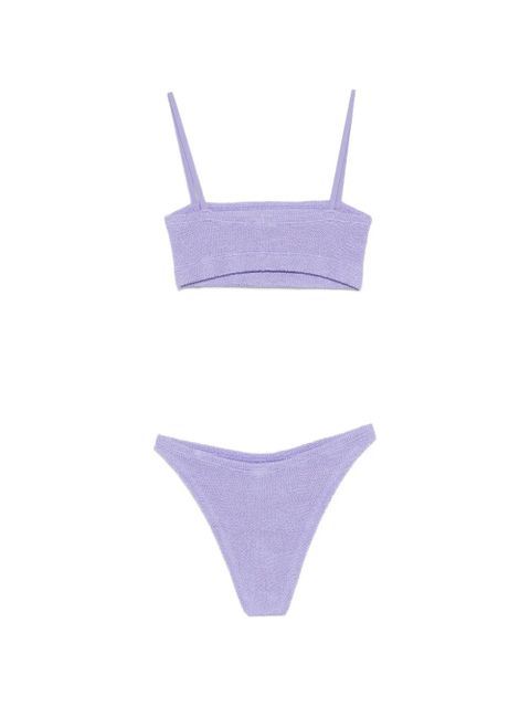Hunza G crinkle texture straps swimsuit - Purple - zdjęcie produktu nr 2