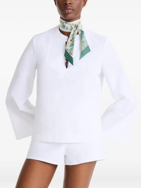 Longchamp Frise Fleurie scarf - Neutrals - zdjęcie produktu nr 2