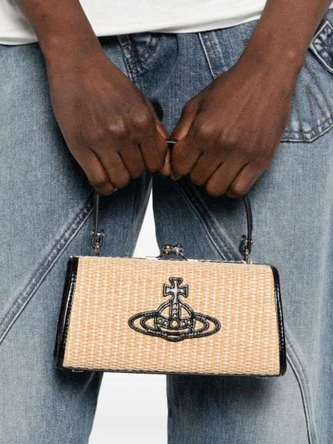 Vivienne Westwood XL Doll Orb-detail clutch bag - Neutrals - zdjęcie produktu nr 2