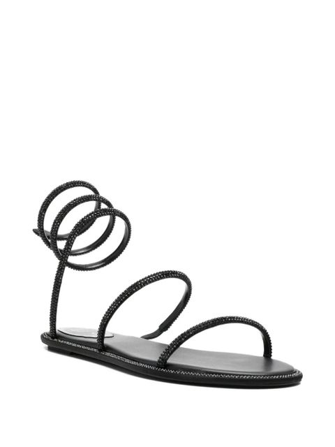 René Caovilla Cleo spiral-embellished sandals - Black - zdjęcie produktu nr 2