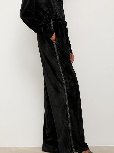 Answear.LAB spodnie damskie kolor czarny szerokie high waist