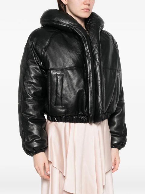 Chloé padded leather jacket - Black