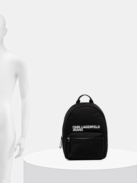 Karl Lagerfeld Jeans plecak kolor czarny duży gładki A4W30294