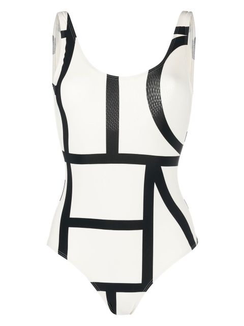TOTEME Monogram one-piece swimsuit - White - zdjęcie produktu nr 1