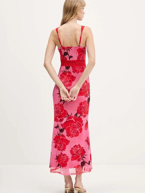 Never Fully Dressed sukienka kolor różowy maxi rozkloszowana NFDDR2964 - zdjęcie produktu nr 2