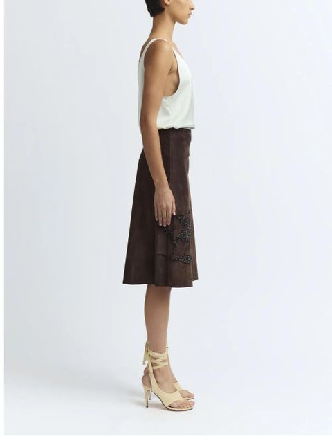 16Arlington Dafne midi skirt - Brown