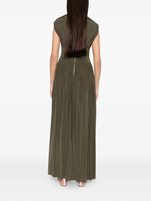 ZIMMERMANN Luna pleated sleeveless dress - Green