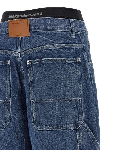 Alexander Wang x Denim x alexander wang stonewashed wide jeans - Blue
