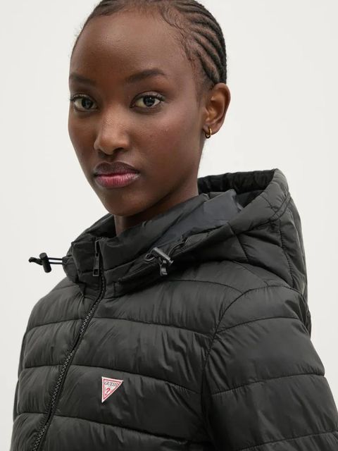 Guess Jeans kurtka kolor czarny przejściowa W5RL99 WHAB2