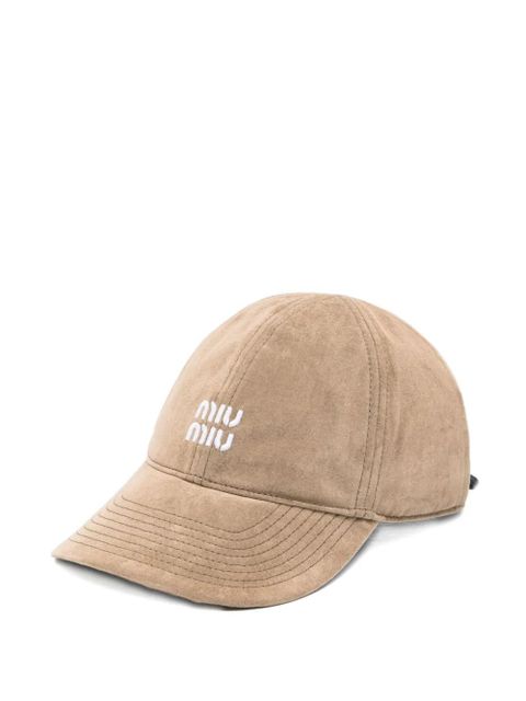 Miu Miu logo baseball cap - Neutrals - zdjęcie produktu nr 2