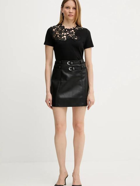 Morgan spódnica JNEST kolor czarny mini prosta JNEST - zdjęcie produktu nr 2