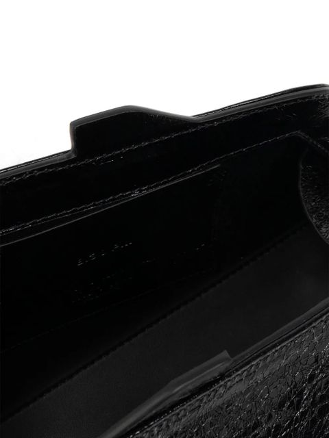The Attico 8.30PM leather clutch bag - Black