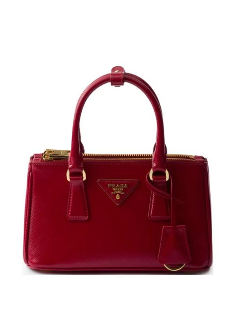 Prada mini Galleria Saffiano-leather tote bag - Red - zdjęcie produktu nr 1