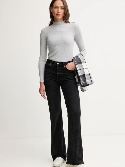 Pepe Jeans longsleeve kolor szary z półgolfem PL5000042 - zdjęcie produktu nr 2