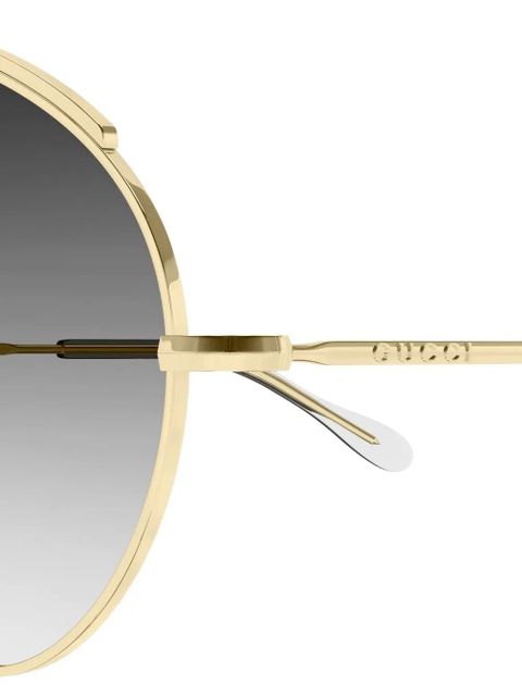 Gucci Eyewear pilot-frame sunglasses - Gold
