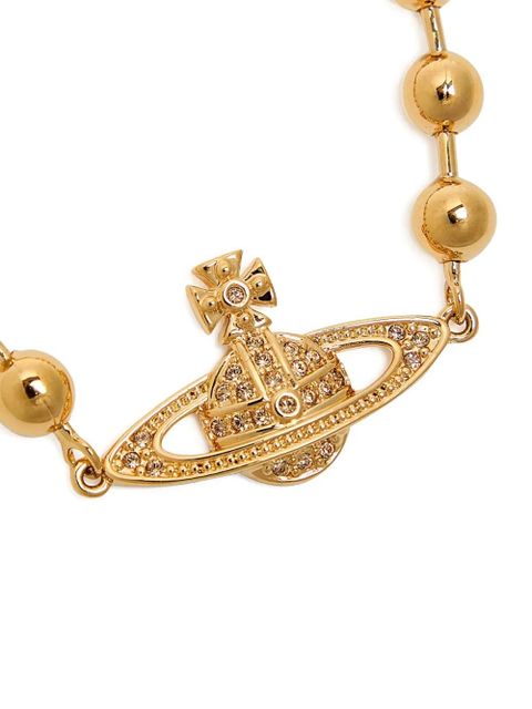 Vivienne Westwood Orb-embellished beaded bracelet - Gold