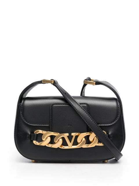 Valentino Garavani VLogo leather crossbody bag - Black - zdjęcie produktu nr 1