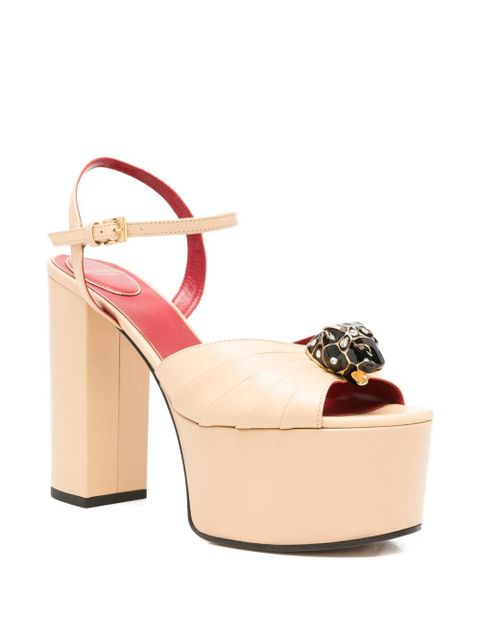 Valentino Garavani embellishment platform sandals - Neutrals - zdjęcie produktu nr 2