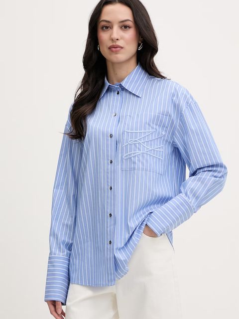 Karl Lagerfeld koszula damska bawełniana - zdjęcie produktu nr 2