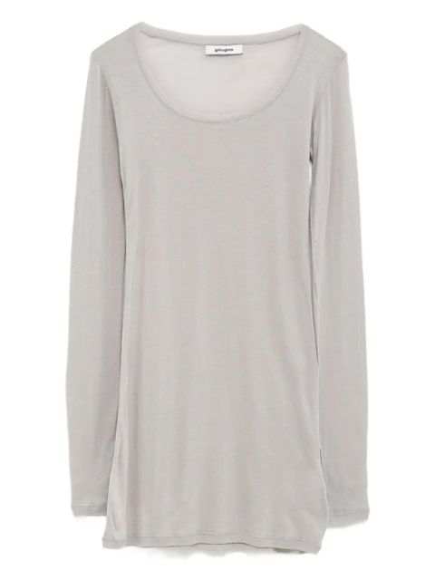 Gimaguas Bahmon scoop-neck long-sleeve mini dress - Grey - zdjęcie produktu nr 1