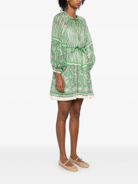 ALEMAIS Lula mini dress - Green