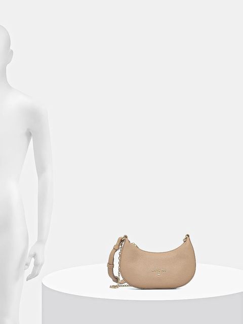 Patrizia Pepe torebka skórzana kolor beżowy 8B0309 L001