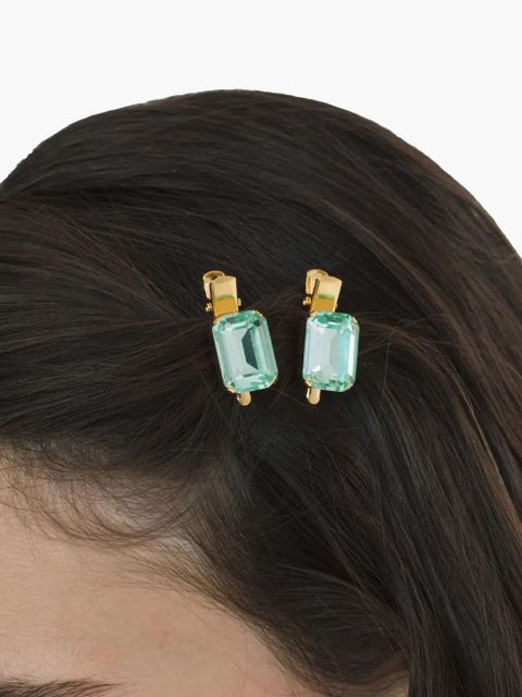 Jennifer Behr Kara hair clips (set of two) - Green - zdjęcie produktu nr 2